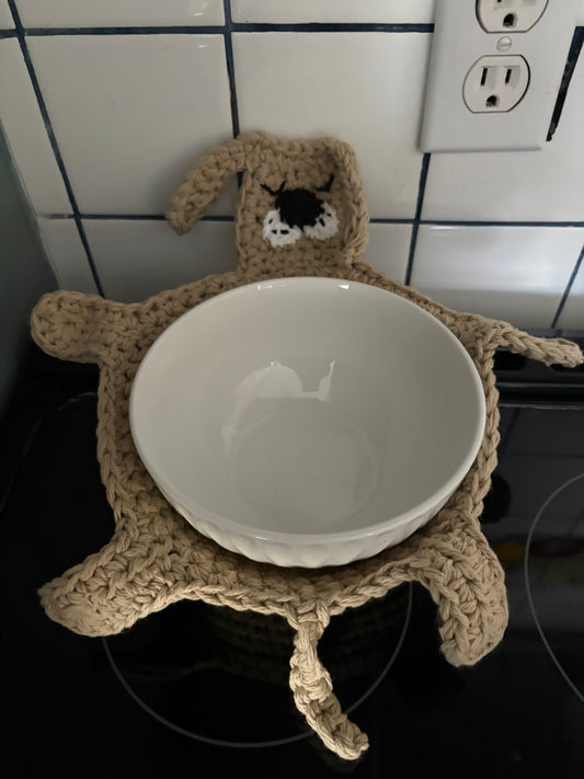 Dog bowl cozy