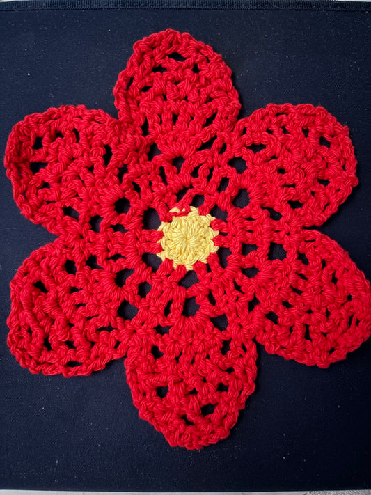 Poinsettia Dish Cloth